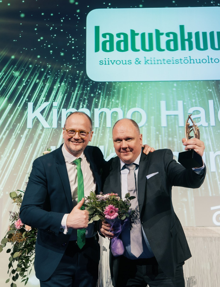 Kimmo Halonen palkittiin Laatutakuun Franny Awards -palkinnolla